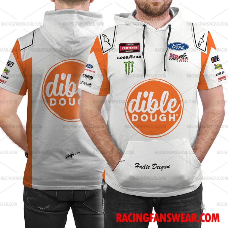 Nascar store - Loyal fans of Hailie Deegan's Bomber Jacket,Unisex Thick Coat,Unisex Sleeveless Hoodie,Unisex Hooded T-Shirt,Kid Sleeveless Hoodie,Kid Hooded T-Shirts,Kid Thick Coat:vintage nascar racing suit,uniform,apparel,shirts,merch,hoodie,jackets,shorts,sweatshirt,outfits,clothes