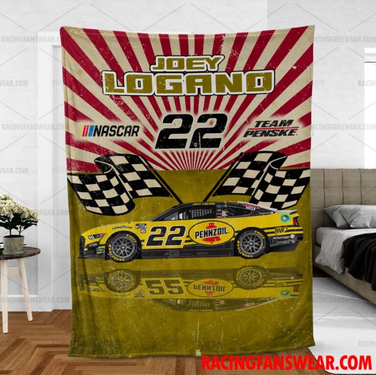 Nascar store - Loyal fans of Joey Logano's Bedding Duvet Cover + 1/2 Pillow Cases,Blanket Microfiber Fleece,Blanket Premium Sherpa:vintage nascar racing suit,uniform,apparel,shirts,merch,hoodie,jackets,shorts,sweatshirt,outfits,clothes