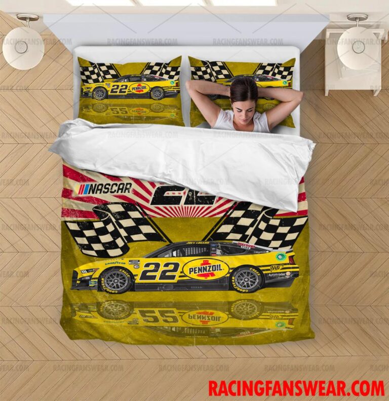 Nascar store - Loyal fans of Joey Logano's Bedding Duvet Cover + 1/2 Pillow Cases,Blanket Microfiber Fleece,Blanket Premium Sherpa:vintage nascar racing suit,uniform,apparel,shirts,merch,hoodie,jackets,shorts,sweatshirt,outfits,clothes