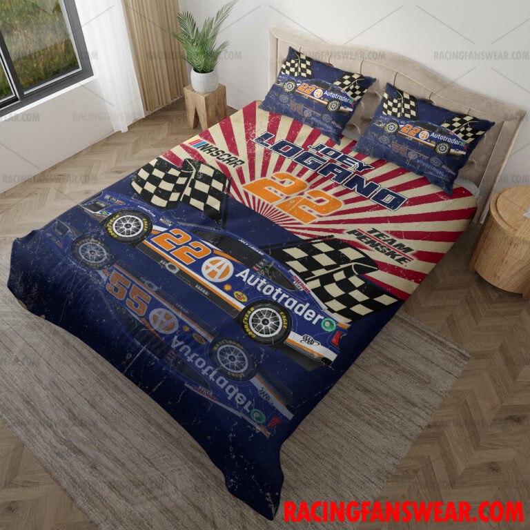 Nascar store - Loyal fans of Joey Logano's Bedding Duvet Cover + 1/2 Pillow Cases,Blanket Microfiber Fleece,Blanket Premium Sherpa:vintage nascar racing suit,uniform,apparel,shirts,merch,hoodie,jackets,shorts,sweatshirt,outfits,clothes