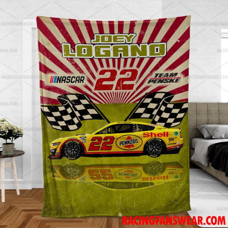 Nascar store - Loyal fans of Joey Logano's Bedding Duvet Cover + 1/2 Pillow Cases,Blanket Microfiber Fleece,Blanket Premium Sherpa:vintage nascar racing suit,uniform,apparel,shirts,merch,hoodie,jackets,shorts,sweatshirt,outfits,clothes