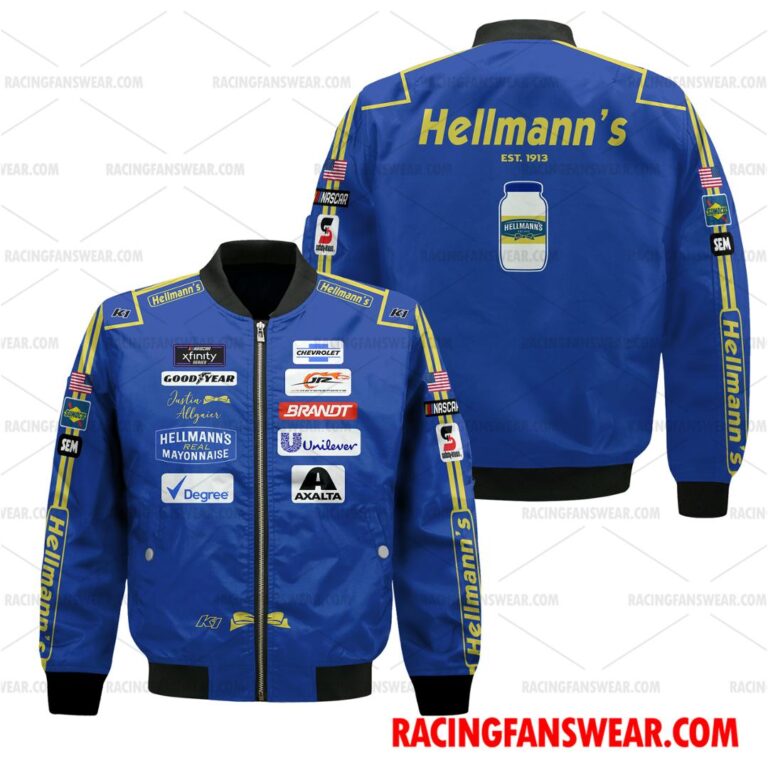 Nascar store - Loyal fans of Justin Allgaier's Bomber Jacket,Unisex Thick Coat,Unisex Sleeveless Hoodie,Unisex Hooded T-Shirt,Kid Sleeveless Hoodie,Kid Hooded T-Shirts,Kid Thick Coat:vintage nascar racing suit,uniform,apparel,shirts,merch,hoodie,jackets,shorts,sweatshirt,outfits,clothes