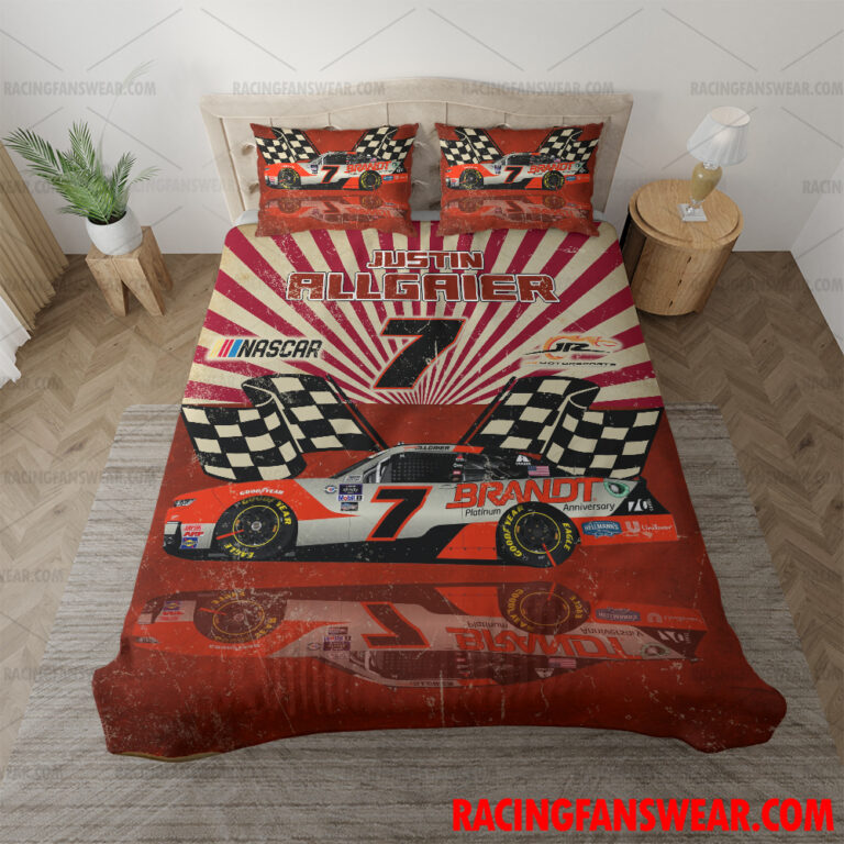 Nascar store - Loyal fans of Justin Allgaier's Bedding Duvet Cover + 1/2 Pillow Cases,Blanket Microfiber Fleece,Blanket Premium Sherpa:vintage nascar racing suit,uniform,apparel,shirts,merch,hoodie,jackets,shorts,sweatshirt,outfits,clothes