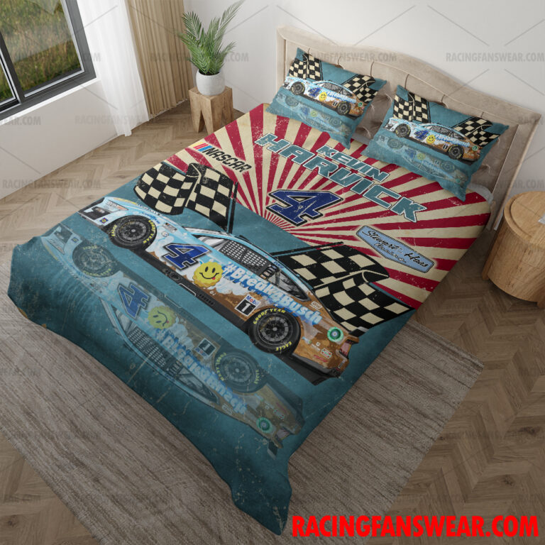 Nascar store - Loyal fans of Kevin Harvick's Bedding Duvet Cover + 1/2 Pillow Cases,Blanket Microfiber Fleece,Blanket Premium Sherpa:vintage nascar racing suit,uniform,apparel,shirts,merch,hoodie,jackets,shorts,sweatshirt,outfits,clothes