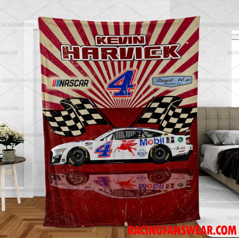 Nascar store - Loyal fans of Kevin Harvick's Bedding Duvet Cover + 1/2 Pillow Cases,Blanket Microfiber Fleece,Blanket Premium Sherpa:vintage nascar racing suit,uniform,apparel,shirts,merch,hoodie,jackets,shorts,sweatshirt,outfits,clothes