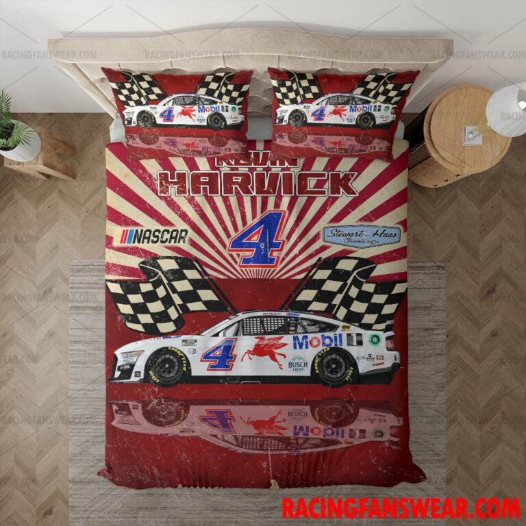 Nascar store - Loyal fans of Kevin Harvick's Bedding Duvet Cover + 1/2 Pillow Cases,Blanket Microfiber Fleece,Blanket Premium Sherpa:vintage nascar racing suit,uniform,apparel,shirts,merch,hoodie,jackets,shorts,sweatshirt,outfits,clothes