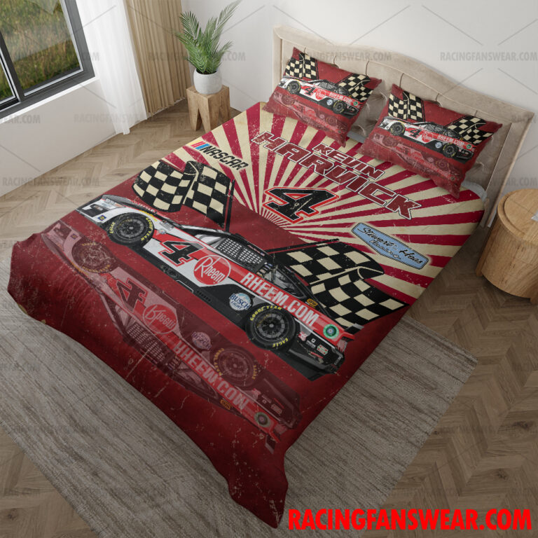 Nascar store - Loyal fans of Kevin Harvick's Bedding Duvet Cover + 1/2 Pillow Cases,Blanket Microfiber Fleece,Blanket Premium Sherpa:vintage nascar racing suit,uniform,apparel,shirts,merch,hoodie,jackets,shorts,sweatshirt,outfits,clothes