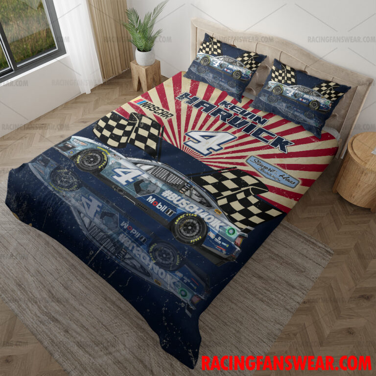 Nascar store - Loyal fans of Kevin Harvick's Bedding Duvet Cover + 1/2 Pillow Cases,Blanket Microfiber Fleece,Blanket Premium Sherpa:vintage nascar racing suit,uniform,apparel,shirts,merch,hoodie,jackets,shorts,sweatshirt,outfits,clothes