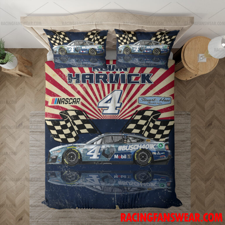 Nascar store - Loyal fans of Kevin Harvick's Bedding Duvet Cover + 1/2 Pillow Cases,Blanket Microfiber Fleece,Blanket Premium Sherpa:vintage nascar racing suit,uniform,apparel,shirts,merch,hoodie,jackets,shorts,sweatshirt,outfits,clothes