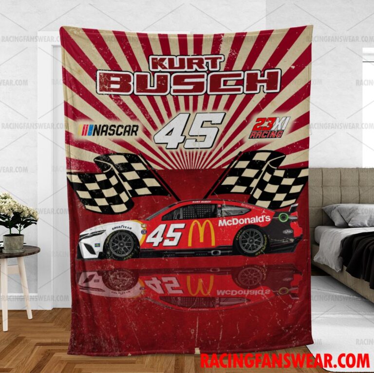 Nascar store - Loyal fans of Kurt Busch's Bedding Duvet Cover + 1/2 Pillow Cases,Blanket Microfiber Fleece,Blanket Premium Sherpa:vintage nascar racing suit,uniform,apparel,shirts,merch,hoodie,jackets,shorts,sweatshirt,outfits,clothes