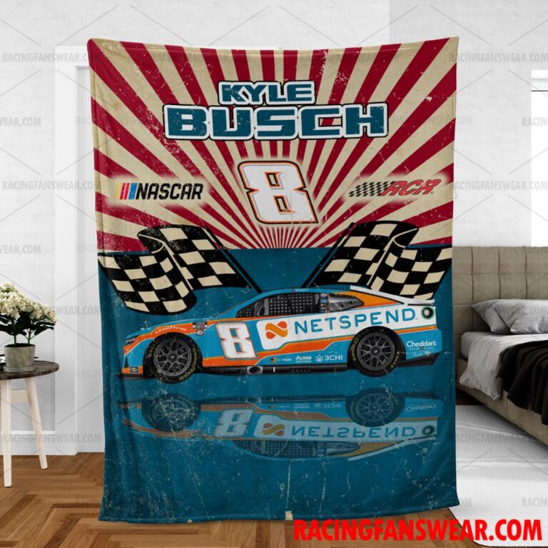 Nascar store - Loyal fans of Kyle Busch's Bedding Duvet Cover + 1/2 Pillow Cases,Blanket Microfiber Fleece,Blanket Premium Sherpa:vintage nascar racing suit,uniform,apparel,shirts,merch,hoodie,jackets,shorts,sweatshirt,outfits,clothes