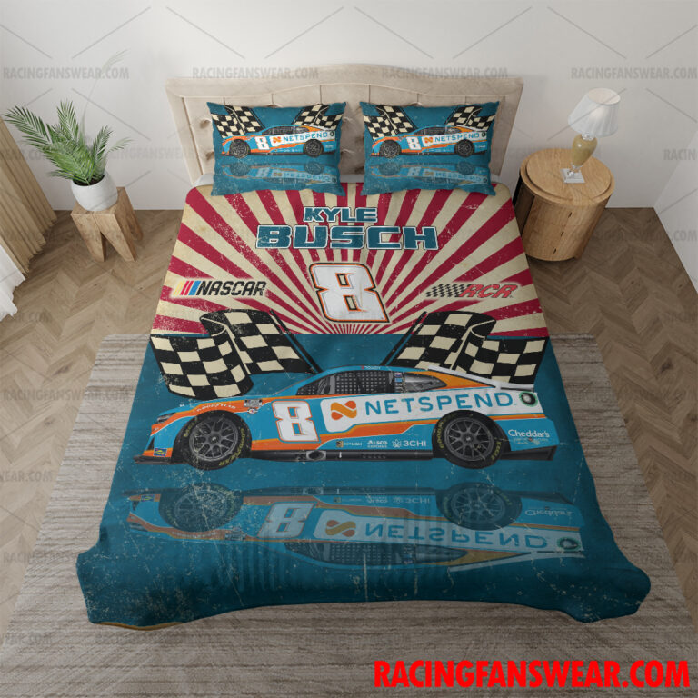 Nascar store - Loyal fans of Kyle Busch's Bedding Duvet Cover + 1/2 Pillow Cases,Blanket Microfiber Fleece,Blanket Premium Sherpa:vintage nascar racing suit,uniform,apparel,shirts,merch,hoodie,jackets,shorts,sweatshirt,outfits,clothes