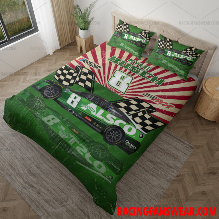 Nascar store - Loyal fans of Kyle Busch's Bedding Duvet Cover + 1/2 Pillow Cases,Blanket Microfiber Fleece,Blanket Premium Sherpa:vintage nascar racing suit,uniform,apparel,shirts,merch,hoodie,jackets,shorts,sweatshirt,outfits,clothes