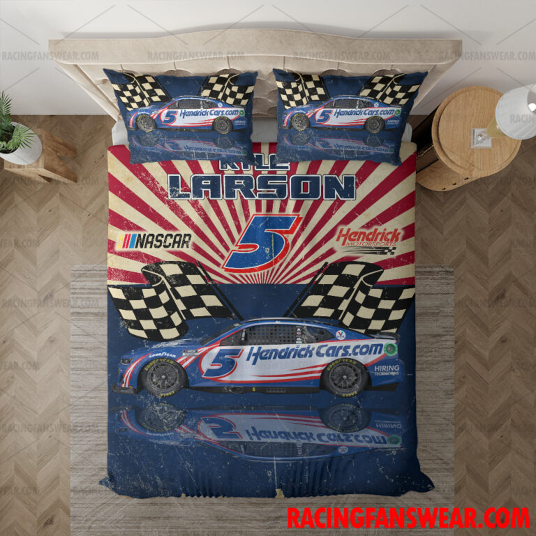 Nascar store - Loyal fans of Kyle Larson's Bedding Duvet Cover + 1/2 Pillow Cases,Blanket Microfiber Fleece,Blanket Premium Sherpa:vintage nascar racing suit,uniform,apparel,shirts,merch,hoodie,jackets,shorts,sweatshirt,outfits,clothes