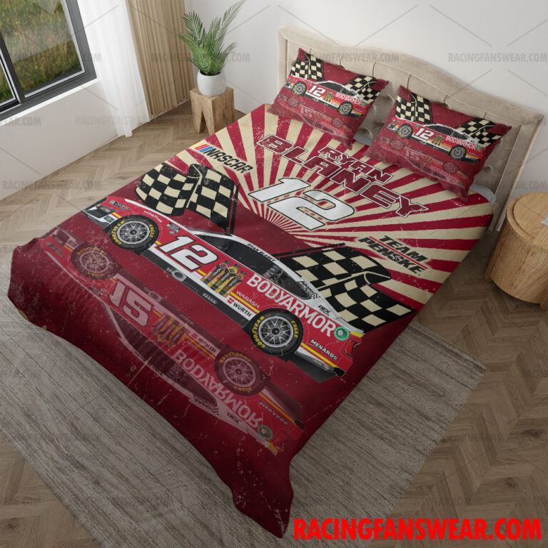 Nascar store - Loyal fans of Ryan Blaney's Bedding Duvet Cover + 1/2 Pillow Cases,Blanket Microfiber Fleece,Blanket Premium Sherpa:vintage nascar racing suit,uniform,apparel,shirts,merch,hoodie,jackets,shorts,sweatshirt,outfits,clothes