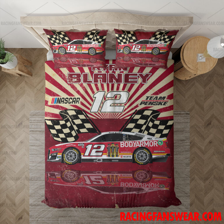 Nascar store - Loyal fans of Ryan Blaney's Bedding Duvet Cover + 1/2 Pillow Cases,Blanket Microfiber Fleece,Blanket Premium Sherpa:vintage nascar racing suit,uniform,apparel,shirts,merch,hoodie,jackets,shorts,sweatshirt,outfits,clothes