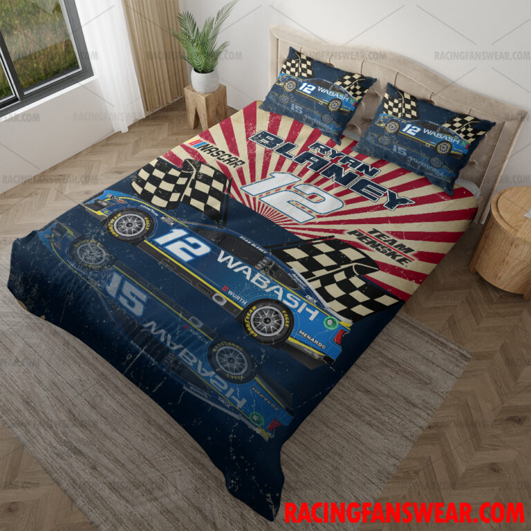 Nascar store - Loyal fans of Ryan Blaney's Bedding Duvet Cover + 1/2 Pillow Cases,Blanket Microfiber Fleece,Blanket Premium Sherpa:vintage nascar racing suit,uniform,apparel,shirts,merch,hoodie,jackets,shorts,sweatshirt,outfits,clothes