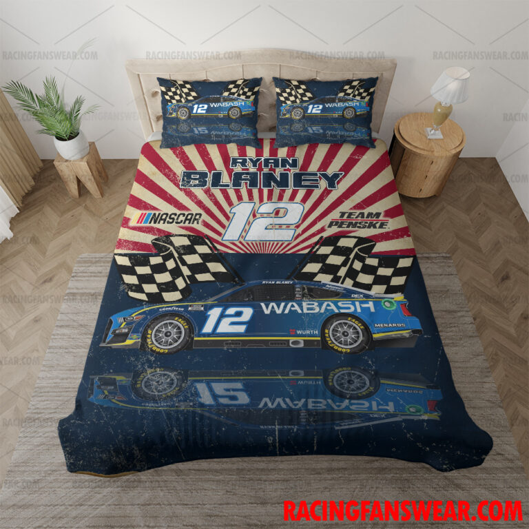 Nascar store - Loyal fans of Ryan Blaney's Bedding Duvet Cover + 1/2 Pillow Cases,Blanket Microfiber Fleece,Blanket Premium Sherpa:vintage nascar racing suit,uniform,apparel,shirts,merch,hoodie,jackets,shorts,sweatshirt,outfits,clothes