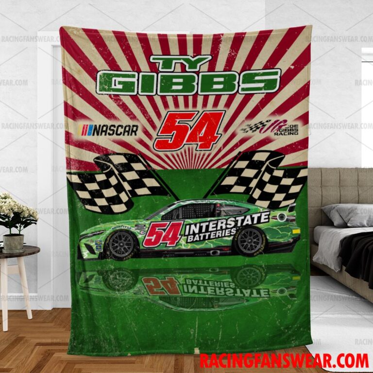 Nascar store - Loyal fans of Ty Gibbs's Bedding Duvet Cover + 1/2 Pillow Cases,Blanket Microfiber Fleece,Blanket Premium Sherpa:vintage nascar racing suit,uniform,apparel,shirts,merch,hoodie,jackets,shorts,sweatshirt,outfits,clothes