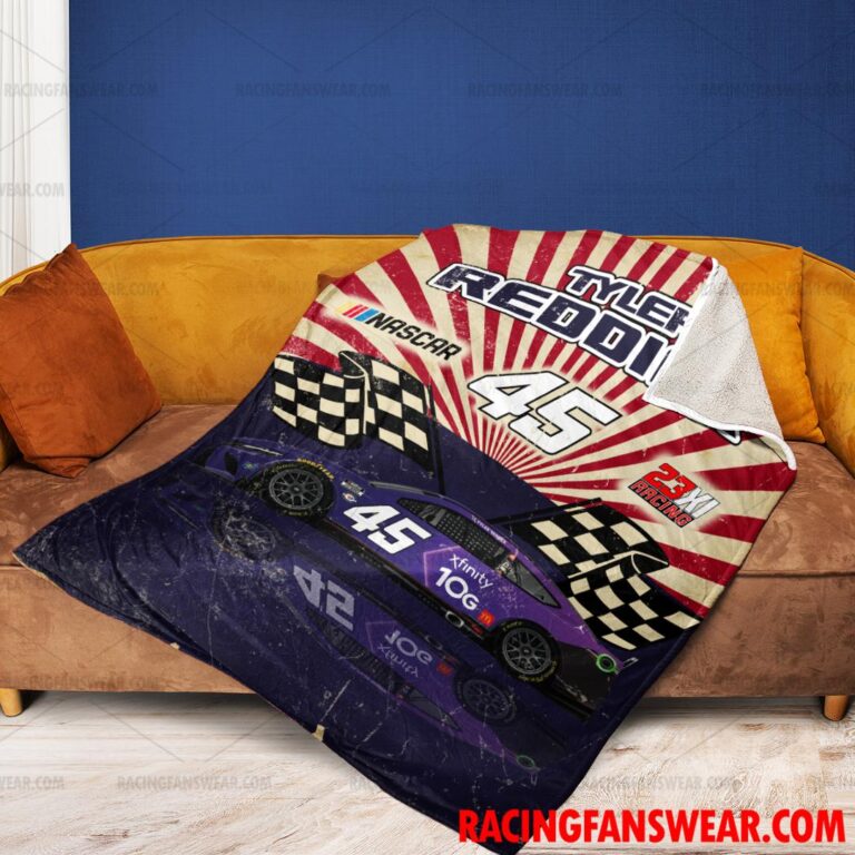 Nascar store - Loyal fans of Tyler Reddick's Bedding Duvet Cover + 1/2 Pillow Cases,Blanket Microfiber Fleece,Blanket Premium Sherpa:vintage nascar racing suit,uniform,apparel,shirts,merch,hoodie,jackets,shorts,sweatshirt,outfits,clothes