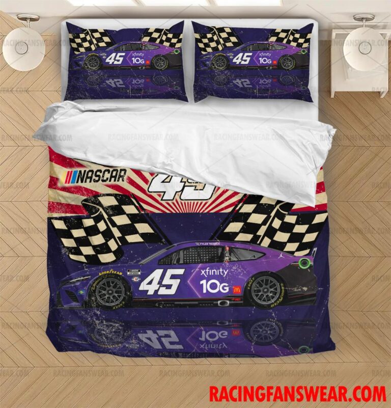 Nascar store - Loyal fans of Tyler Reddick's Bedding Duvet Cover + 1/2 Pillow Cases,Blanket Microfiber Fleece,Blanket Premium Sherpa:vintage nascar racing suit,uniform,apparel,shirts,merch,hoodie,jackets,shorts,sweatshirt,outfits,clothes