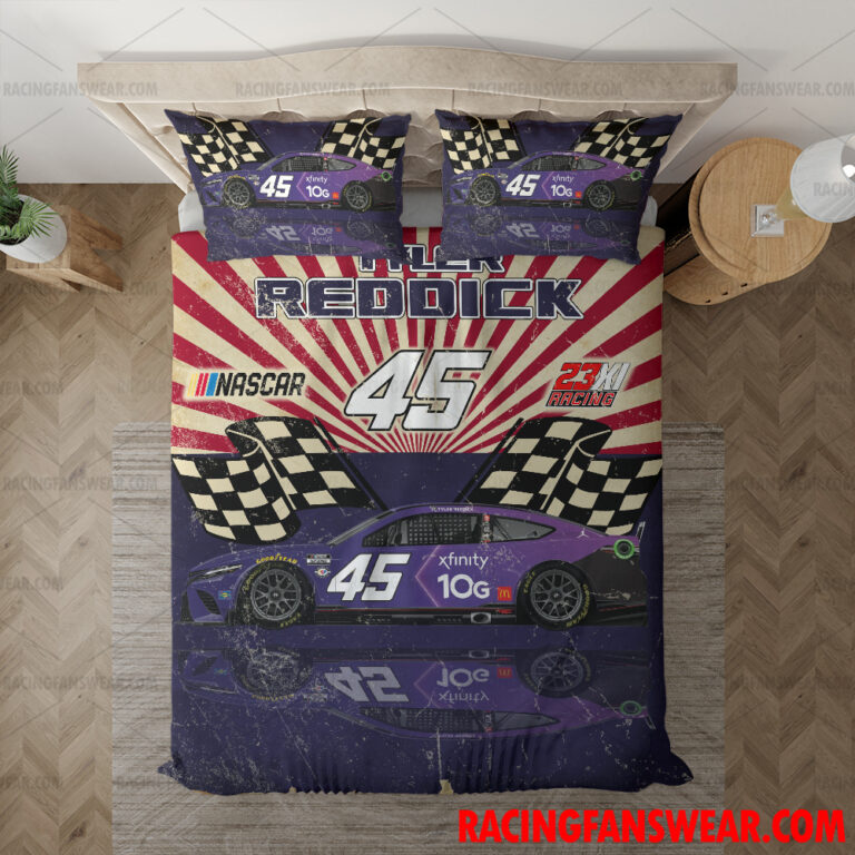 Nascar store - Loyal fans of Tyler Reddick's Bedding Duvet Cover + 1/2 Pillow Cases,Blanket Microfiber Fleece,Blanket Premium Sherpa:vintage nascar racing suit,uniform,apparel,shirts,merch,hoodie,jackets,shorts,sweatshirt,outfits,clothes