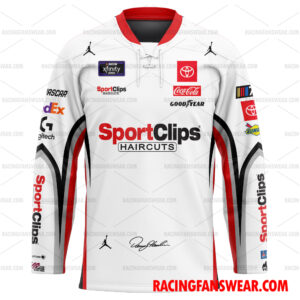 Denny Hamlin Nascar 2023 Racing Uniform Apparel Clothes Baseball Jersey Hockey Jersey 3 Nascar store - Loyal fans of Denny Hamlin's Unisex Baseball Jerseys,Kid Baseball Jerseys,Youth Baseball Jerseys,Men's Hockey Jerseys,WoMen's Hockey Jerseys,Youth's Hockey Jerseys:vintage nascar racing suit,uniform,apparel,shirts,merch,hoodie,jackets,shorts,sweatshirt,outfits,clothes