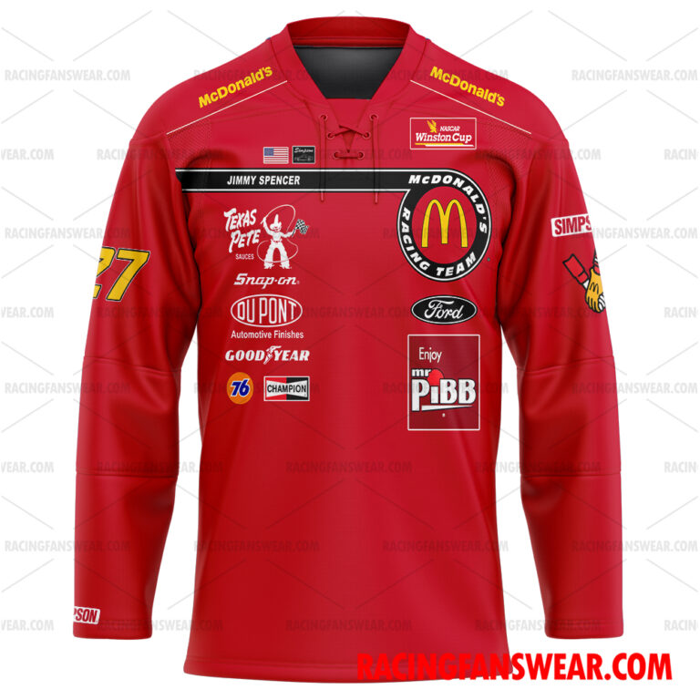 Nascar store - Loyal fans of Jimmy Spencer's Unisex Baseball Jerseys,Kid Baseball Jerseys,Youth Baseball Jerseys,Men's Hockey Jerseys,WoMen's Hockey Jerseys,Youth's Hockey Jerseys:vintage nascar racing suit,uniform,apparel,shirts,merch,hoodie,jackets,shorts,sweatshirt,outfits,clothes