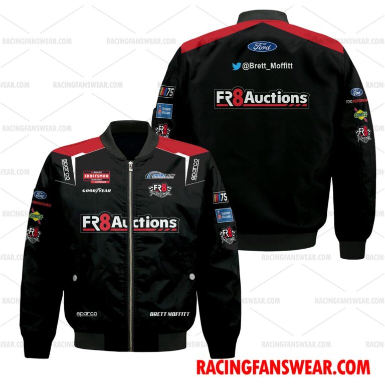 Nascar store - Loyal fans of Brett Moffitt's Bomber Jacket,Unisex Thick Coat,Unisex Sleeveless Hoodie,Unisex Hooded T-Shirt,Kid Sleeveless Hoodie,Kid Hooded T-Shirts,Kid Thick Coat:vintage nascar racing suit,uniform,apparel,shirts,merch,hoodie,jackets,shorts,sweatshirt,outfits,clothes