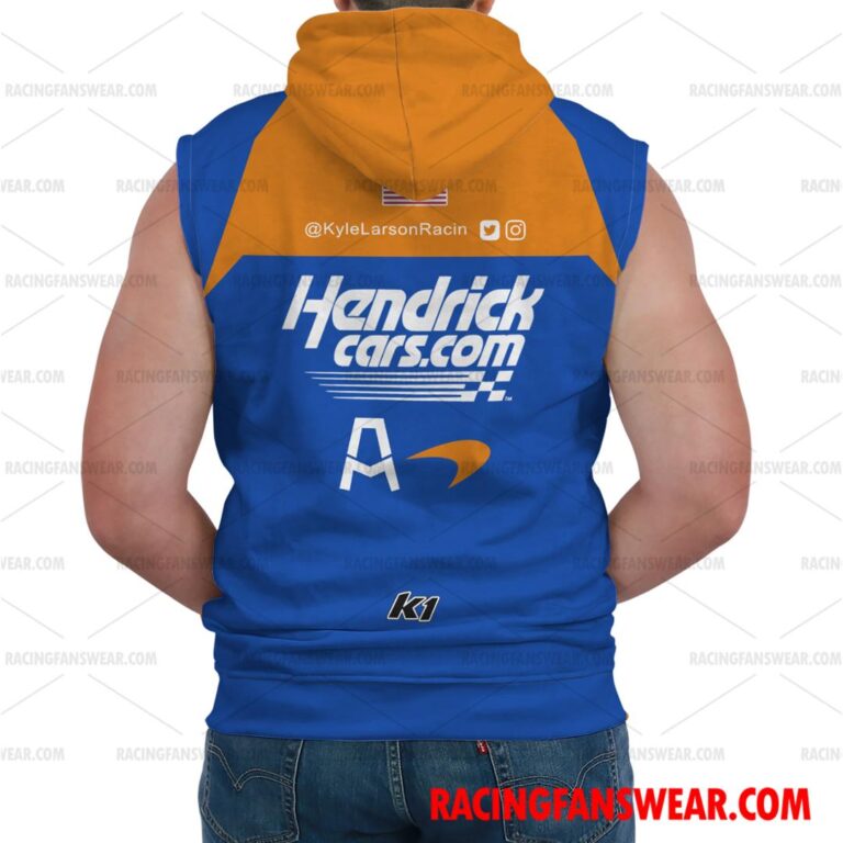 IndyCar store - Loyal fans of Kyle Larson's Bomber Jacket,Unisex Thick Coat,Unisex Sleeveless Hoodie,Unisex Hooded T-Shirt,Kid Sleeveless Hoodie,Kid Hooded T-Shirts,Kid Thick Coat:Vintage indycar racing suit,uniform,apparel,shirts,merch,hoodie,jackets,shorts,sweatshirt,outfits,clothes