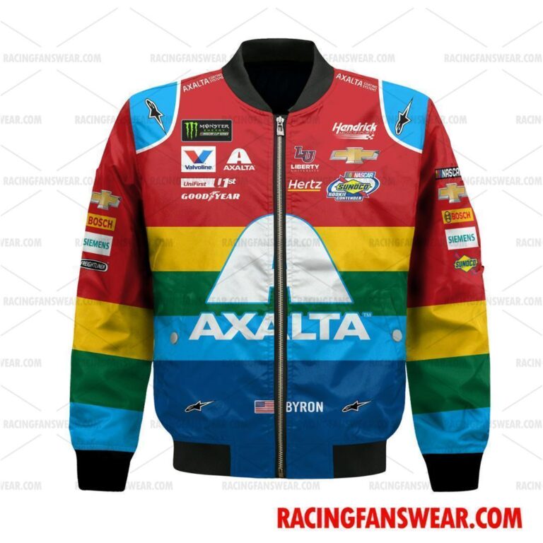 Nascar store - Loyal fans of William Byron's Bomber Jacket,Unisex Thick Coat,Unisex Sleeveless Hoodie,Unisex Hooded T-Shirt,Kid Sleeveless Hoodie,Kid Hooded T-Shirts,Kid Thick Coat:vintage nascar racing suit,uniform,apparel,shirts,merch,hoodie,jackets,shorts,sweatshirt,outfits,clothes