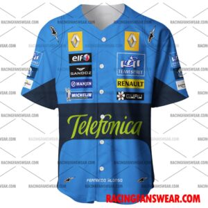 Fernando Alonso Formula One Racing 2005 Telefónica Uniform Apparel Clothes Baseball Jersey Hockey Jersey 1 Formula One store - Loyal fans of Fernando Alonso's Unisex Baseball Jerseys,Kid Baseball Jerseys,Youth Baseball Jerseys,Men's Hockey Jerseys,WoMen's Hockey Jerseys,Youth's Hockey Jerseys:vintage formula one racing suit,uniform,apparel,shirts,merch,hoodie,jackets,shorts,sweatshirt,outfits,clothes