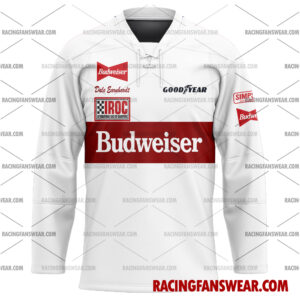 Dale Earnhardt Nascar Racing 1987 Budweiser Uniform Apparel Clothes Baseball Jersey Hockey Jersey 3 Nascar store - Loyal fans of Dale Earnhardt's Unisex Baseball Jerseys,Kid Baseball Jerseys,Youth Baseball Jerseys,Men's Hockey Jerseys,WoMen's Hockey Jerseys,Youth's Hockey Jerseys:vintage nascar racing suit,uniform,apparel,shirts,merch,hoodie,jackets,shorts,sweatshirt,outfits,clothes