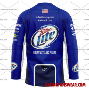 Kurt Busch Nascar Racing 2009 Team Penske Miller Lite Uniform Apparel Clothes Baseball Jersey Hockey Jersey 4 Nascar store - Loyal fans of Kurt Busch's Unisex Baseball Jerseys,Kid Baseball Jerseys,Youth Baseball Jerseys,Men's Hockey Jerseys,WoMen's Hockey Jerseys,Youth's Hockey Jerseys:vintage nascar racing suit,uniform,apparel,shirts,merch,hoodie,jackets,shorts,sweatshirt,outfits,clothes
