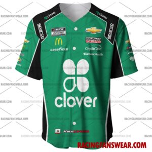 Kyle Larson Nascar Racing 2020 Clover Uniform Apparel Clothes Baseball Jersey Hockey Jersey 1 Nascar store - Loyal fans of Kyle Larson's Unisex Baseball Jerseys,Kid Baseball Jerseys,Youth Baseball Jerseys,Men's Hockey Jerseys,WoMen's Hockey Jerseys,Youth's Hockey Jerseys:vintage nascar racing suit,uniform,apparel,shirts,merch,hoodie,jackets,shorts,sweatshirt,outfits,clothes