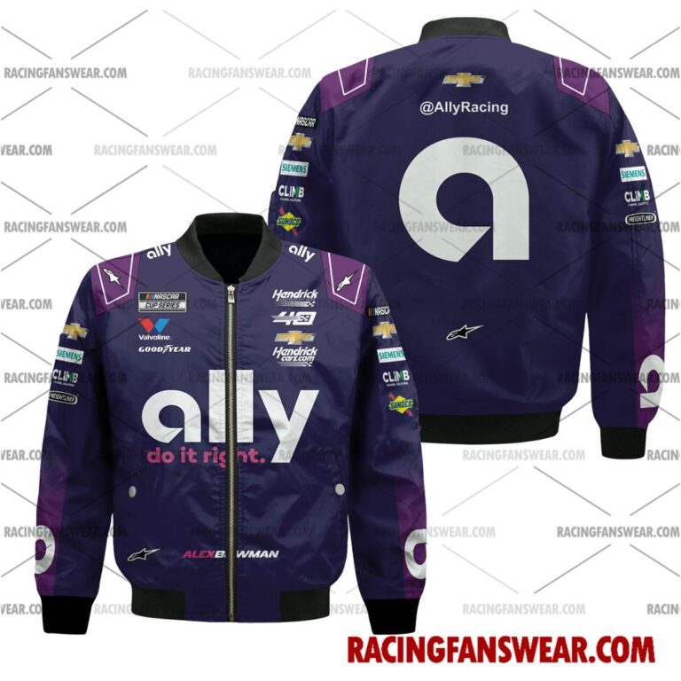 Nascar store - Loyal fans of Alex Bowman's Bomber Jacket,Unisex Thick Coat,Unisex Sleeveless Hoodie,Unisex Hooded T-Shirt,Kid Sleeveless Hoodie,Kid Hooded T-Shirts,Kid Thick Coat:vintage nascar racing suit,uniform,apparel,shirts,merch,hoodie,jackets,shorts,sweatshirt,outfits,clothes