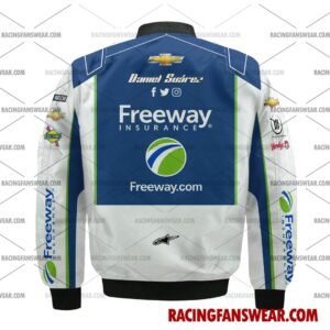 Daniel Suarez Nascar Racing 2024 Trackhouse Racing Freeway Uniform Apparel Clothes Bomber Thick Coat Sleeveless Hoodie Hooded T-Shirt 1 Nascar store - Loyal fans of Daniel Suarez's Bomber Jacket,Unisex Thick Coat,Unisex Sleeveless Hoodie,Unisex Hooded T-Shirt,Kid Sleeveless Hoodie,Kid Hooded T-Shirts,Kid Thick Coat:vintage nascar racing suit,uniform,apparel,shirts,merch,hoodie,jackets,shorts,sweatshirt,outfits,clothes