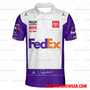 Denny Hamlin Nascar 2023 FedEx Racing Uniform Apparel Clothes Hawaiian Polo Shirts 4 Nascar store - Loyal fans of Denny Hamlin's Unisex Hawaiian Shirt,Unisex Polo Shirt,Kid Hawaiian Shirt,Kid Polo Shirt:vintage nascar racing suit,uniform,apparel,shirts,merch,hoodie,jackets,shorts,sweatshirt,outfits,clothes