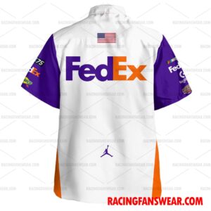 Denny Hamlin Nascar 2023 FedEx Racing Uniform Apparel Clothes Hawaiian Polo Shirts 2 Nascar store - Loyal fans of Denny Hamlin's Unisex Hawaiian Shirt,Unisex Polo Shirt,Kid Hawaiian Shirt,Kid Polo Shirt:vintage nascar racing suit,uniform,apparel,shirts,merch,hoodie,jackets,shorts,sweatshirt,outfits,clothes