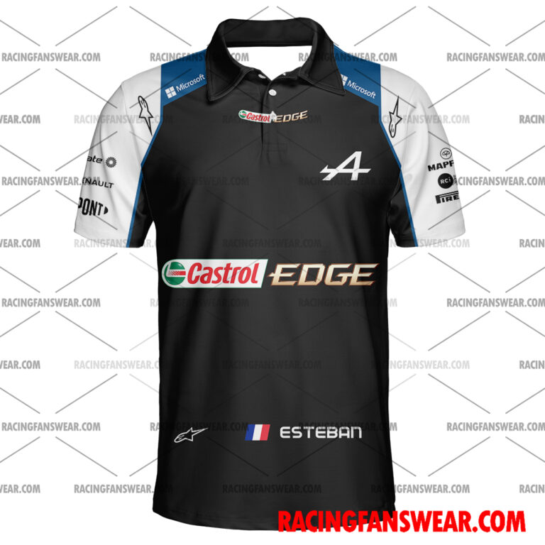 Formula One store - Loyal fans of Esteban Ocon's Unisex Hawaiian Shirt,Unisex Polo Shirt,Kid Hawaiian Shirt,Kid Polo Shirt:vintage formula one racing suit,uniform,apparel,shirts,merch,hoodie,jackets,shorts,sweatshirt,outfits,clothes