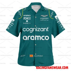 Fernando Alonso Formula One 2023 Racing Uniform Apparel Clothes Hawaiian Polo Shirts 1 Formula One store - Loyal fans of Fernando Alonso's Unisex Hawaiian Shirt,Unisex Polo Shirt,Kid Hawaiian Shirt,Kid Polo Shirt:vintage formula one racing suit,uniform,apparel,shirts,merch,hoodie,jackets,shorts,sweatshirt,outfits,clothes