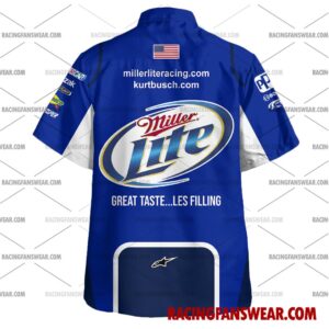 Kurt Busch Nascar Racing 2009 Team Penske Miller Lite Uniform Apparel Clothes Hawaiian Polo Shirts 2 Nascar store - Loyal fans of Kurt Busch's Unisex Hawaiian Shirt,Unisex Polo Shirt,Kid Hawaiian Shirt,Kid Polo Shirt:vintage nascar racing suit,uniform,apparel,shirts,merch,hoodie,jackets,shorts,sweatshirt,outfits,clothes