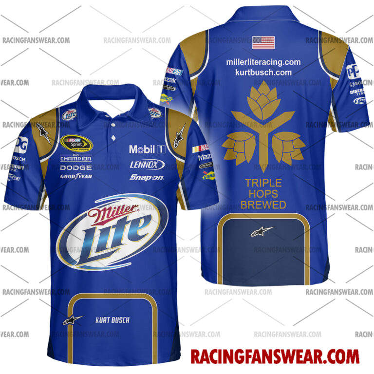 Nascar store - Loyal fans of Kurt Busch's Unisex Hawaiian Shirt,Unisex Polo Shirt,Kid Hawaiian Shirt,Kid Polo Shirt:vintage nascar racing suit,uniform,apparel,shirts,merch,hoodie,jackets,shorts,sweatshirt,outfits,clothes