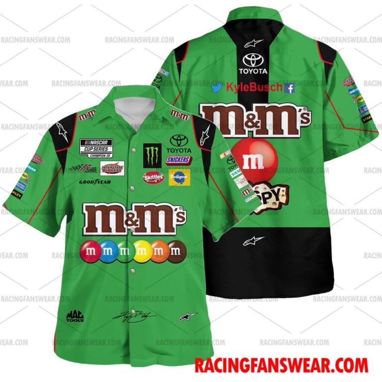 Nascar store - Loyal fans of Kyle Busch's Unisex Hawaiian Shirt,Unisex Polo Shirt,Kid Hawaiian Shirt,Kid Polo Shirt:vintage nascar racing suit,uniform,apparel,shirts,merch,hoodie,jackets,shorts,sweatshirt,outfits,clothes