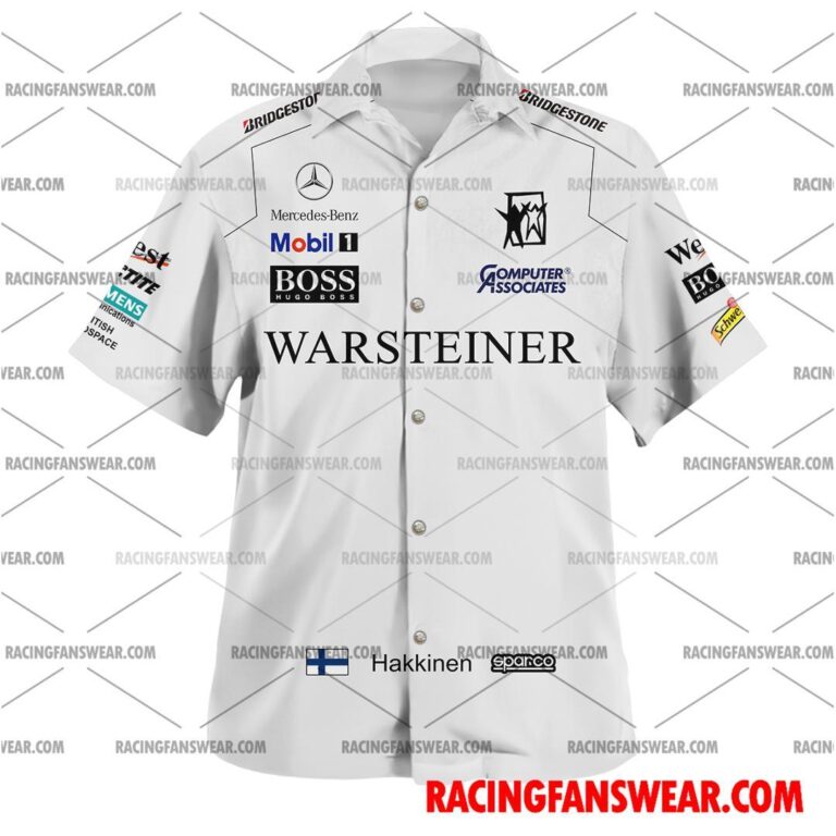 Formula One store - Loyal fans of Mika Hakkinen's Unisex Hawaiian Shirt,Unisex Polo Shirt,Kid Hawaiian Shirt,Kid Polo Shirt:vintage formula one racing suit,uniform,apparel,shirts,merch,hoodie,jackets,shorts,sweatshirt,outfits,clothes