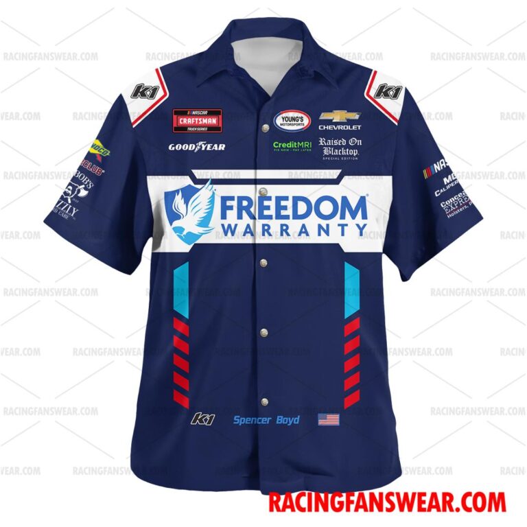 Nascar store - Loyal fans of Spencer Boyd's Unisex Hawaiian Shirt,Unisex Polo Shirt,Kid Hawaiian Shirt,Kid Polo Shirt:vintage nascar racing suit,uniform,apparel,shirts,merch,hoodie,jackets,shorts,sweatshirt,outfits,clothes