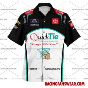 Chandler Smith Nascar Racing 2024 Joe Gibbs Racing Quick Tie Uniform Apparel Clothes Hawaiian Polo Shirts 1 Nascar store - Loyal fans of Chandler Smith's Unisex Hawaiian Shirt,Unisex Polo Shirt,Kid Hawaiian Shirt,Kid Polo Shirt:vintage nascar racing suit,uniform,apparel,shirts,merch,hoodie,jackets,shorts,sweatshirt,outfits,clothes
