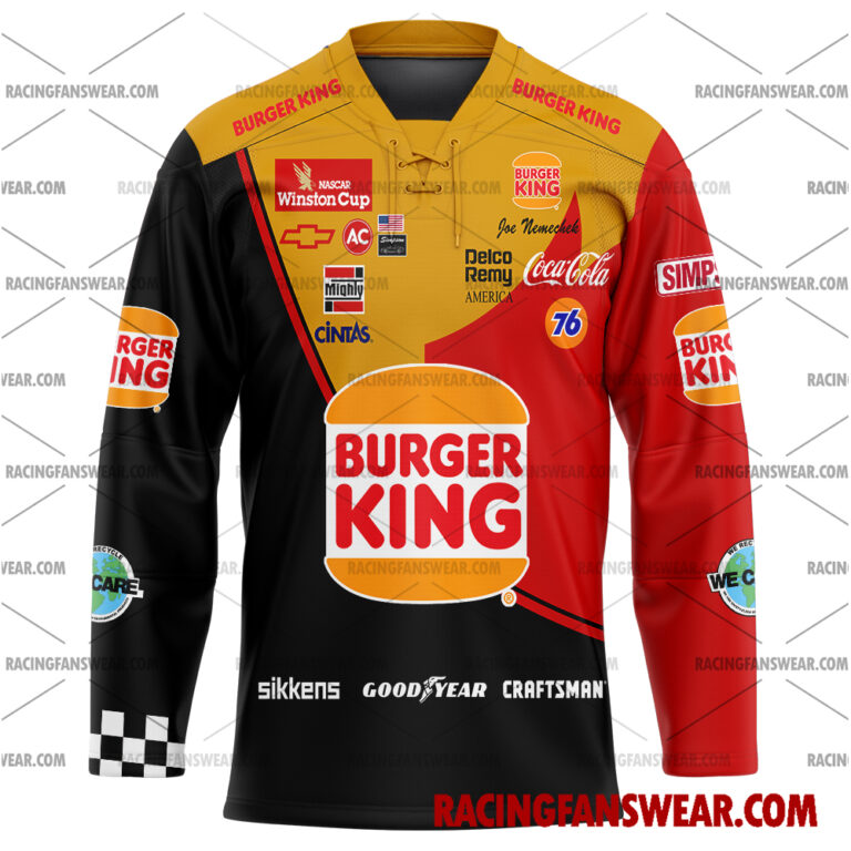 Nascar store - Loyal fans of Joe Nemechek's Men's Baseball Jersey,Women's Baseball Jersey,Kid's Baseball Jersey,Men's Hockey Jerseys,WoMen's Hockey Jerseys,Youth's Hockey Jerseys:vintage nascar racing suit,uniform,apparel,shirts,merch,hoodie,jackets,shorts,sweatshirt,outfits,clothes