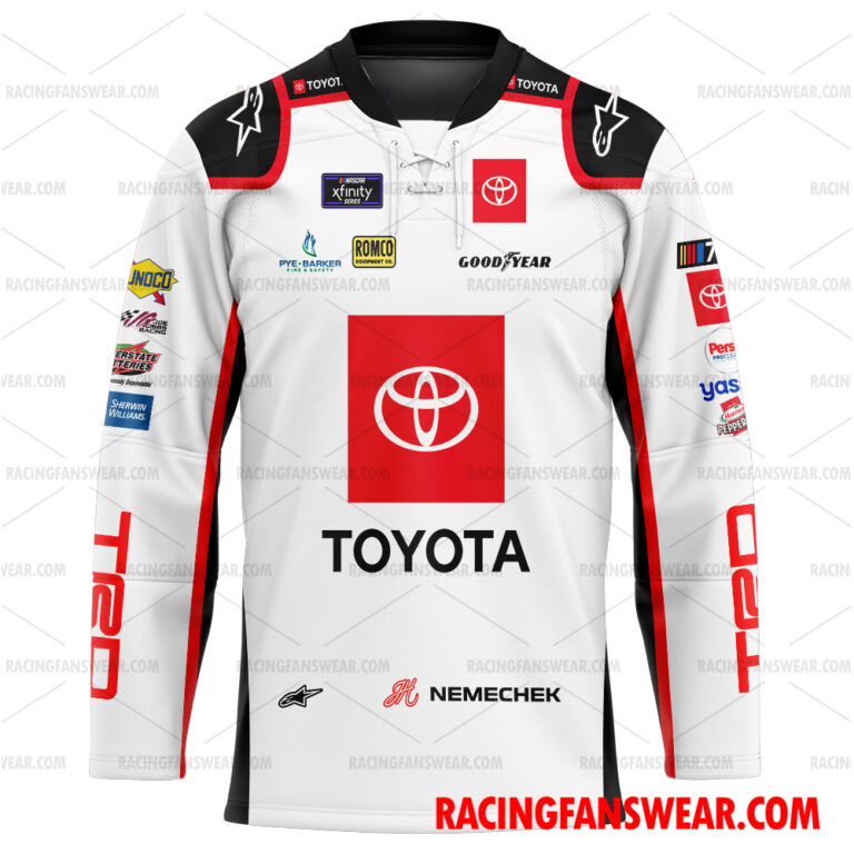 Nascar store - Loyal fans of John Hunter Nemechek's Men's Baseball Jersey,Women's Baseball Jersey,Kid's Baseball Jersey,Men's Hockey Jerseys,WoMen's Hockey Jerseys,Youth's Hockey Jerseys:vintage nascar racing suit,uniform,apparel,shirts,merch,hoodie,jackets,shorts,sweatshirt,outfits,clothes