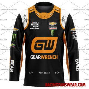 Kurt Busch Nascar Racing 2022 23XI Racing Gearwrench Uniform Apparel Clothes Baseball Jersey Hockey Jersey 3 Nascar store - Loyal fans of Kurt Busch's Men's Baseball Jersey,Women's Baseball Jersey,Kid's Baseball Jersey,Men's Hockey Jerseys,WoMen's Hockey Jerseys,Youth's Hockey Jerseys:vintage nascar racing suit,uniform,apparel,shirts,merch,hoodie,jackets,shorts,sweatshirt,outfits,clothes